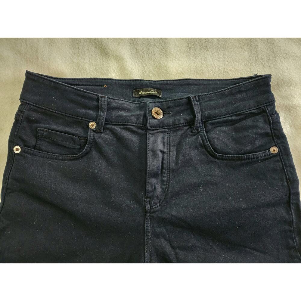 Massimo Dutti Womens Skinny Fit Navy Blue Pants Trouser Size 4 US 36 EUR - Picture 5 of 6